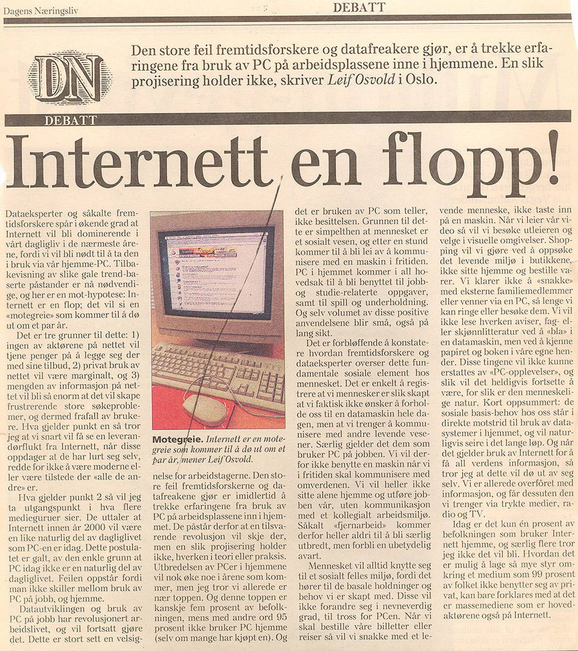 Internett er en flopp